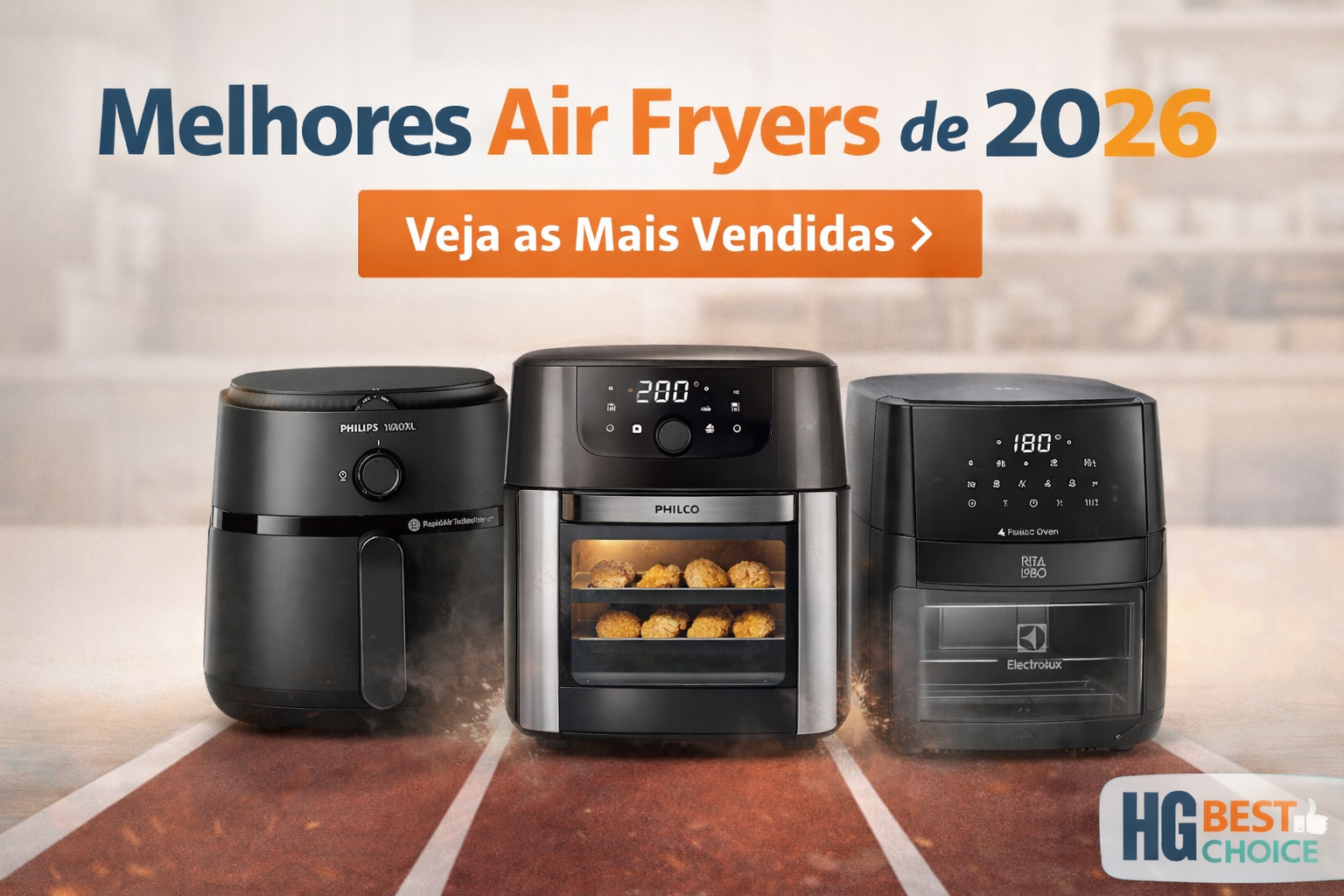 Air Fryers Mais Vendidas de 2026 – Ranking Atualizado