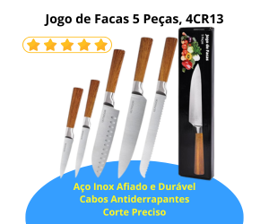 Jogo de Facas 5 Peças em Oferta na Amazon