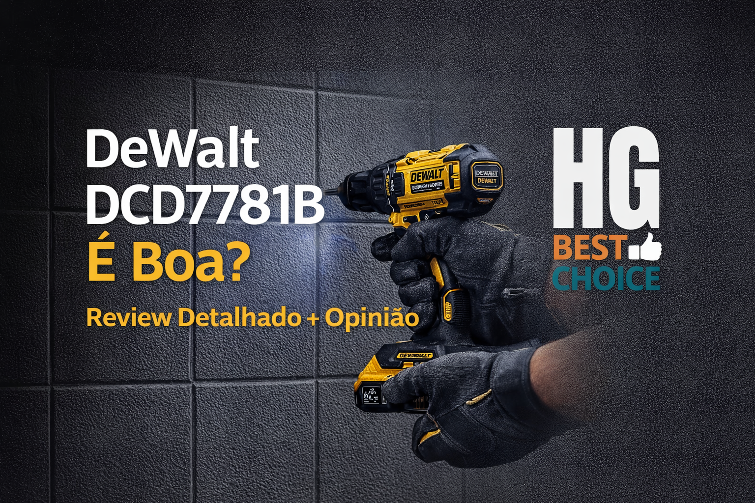 DeWalt DCD7781B 20V com maleta e duas baterias